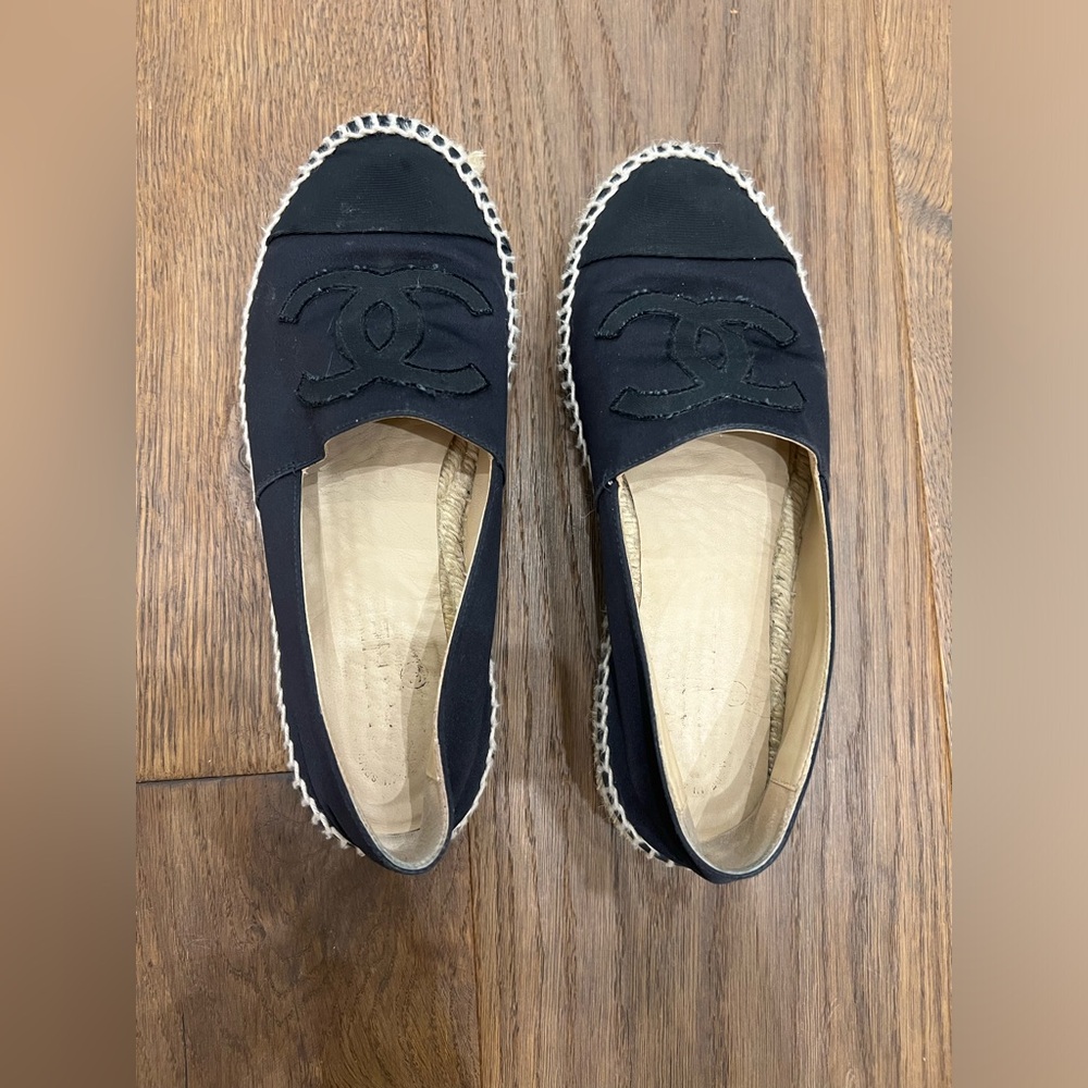Chanel Black Espadrilles